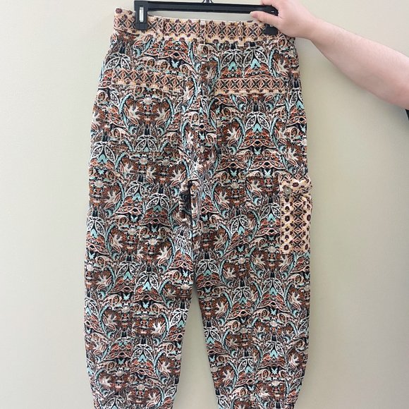 Anthropologie Velvet Pant Boho Printed Cargo Pant (10/M) - Picture 5 of 8